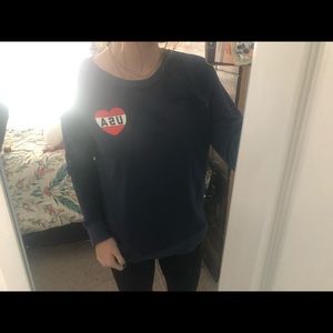 Soft navy blue sweatshirt